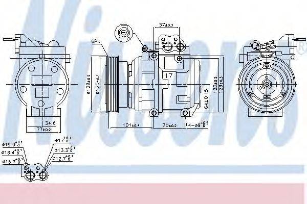 NISSENS 890067 Компресор, кондиціонер