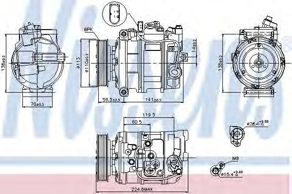 DELPHI 100888 Компресор, кондиціонер