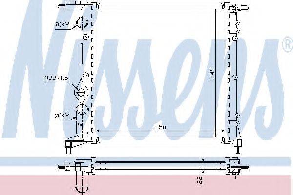 NISSENS 639261 Радіатор, охолодження двигуна