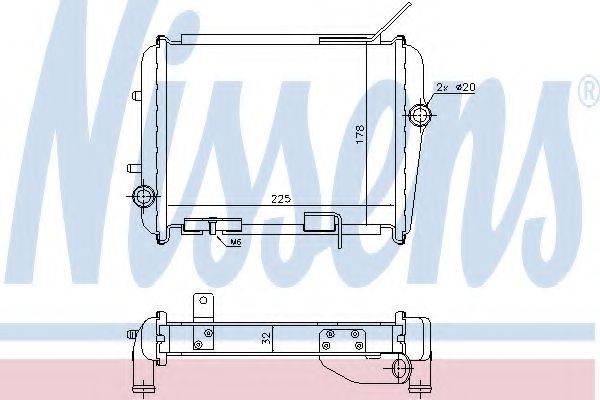 NISSENS 60362 Радіатор, охолодження двигуна
