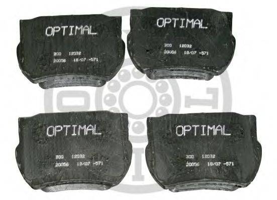 OPTIMAL 12032 Комплект гальмівних колодок, дискове гальмо