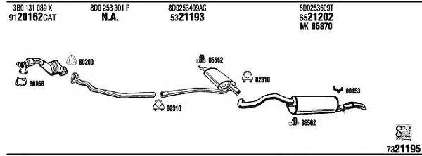 WALKER AD25010 Система випуску ОГ