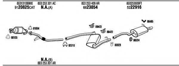 WALKER AD25054 Система випуску ОГ