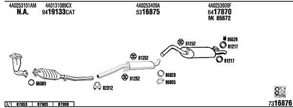 WALKER AD25108 Система випуску ОГ