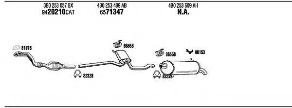 WALKER AD25178 Система випуску ОГ