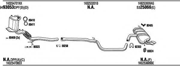 WALKER ADH19968A Система випуску ОГ