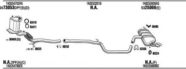 WALKER ADH19968B Система випуску ОГ