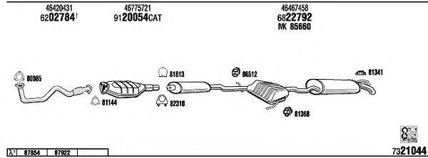 WALKER FI71002A Система випуску ОГ