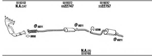 WALKER FI75001 Система випуску ОГ