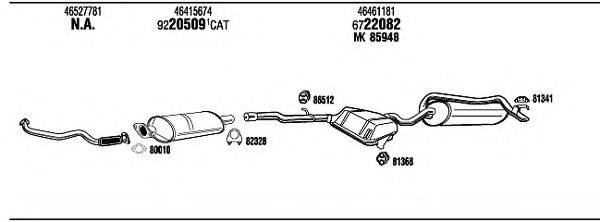 WALKER FI98053B Система випуску ОГ