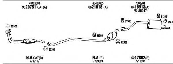 WALKER FIT04755A Система випуску ОГ