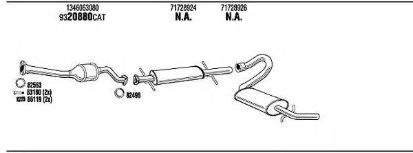 WALKER FIT16159B Система випуску ОГ