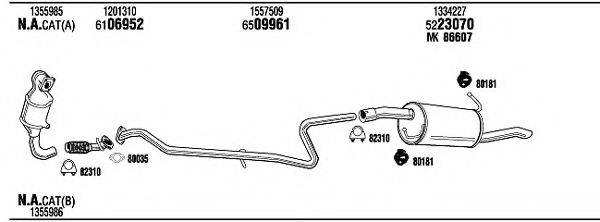 WALKER FO23503 Система випуску ОГ