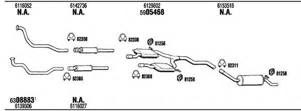 WALKER FO56065 Система випуску ОГ