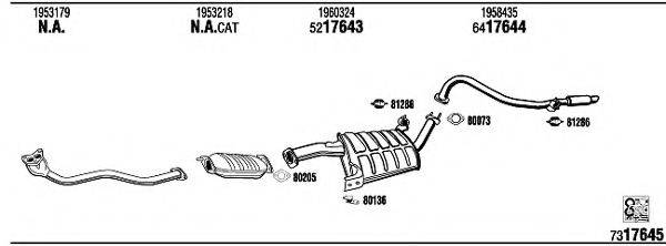 WALKER FO76002 Система випуску ОГ