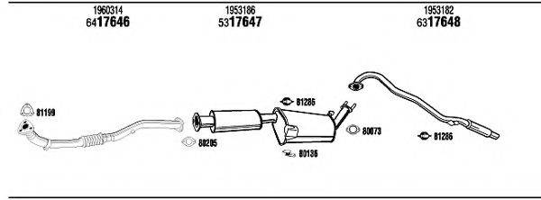 WALKER FO76004 Система випуску ОГ