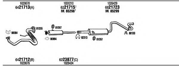 WALKER FO80137 Система випуску ОГ