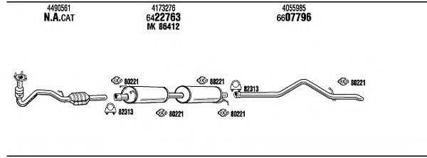 WALKER FO80177A Система випуску ОГ