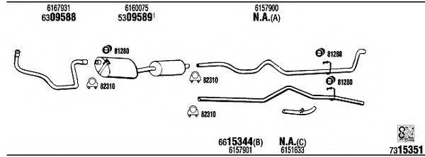 WALKER FO80540 Система випуску ОГ