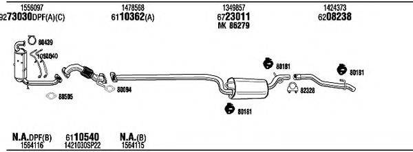 WALKER FOH10323AB Система випуску ОГ