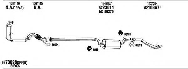 WALKER FOH18956BB Система випуску ОГ