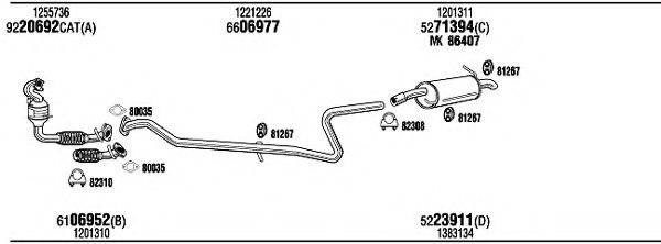 WALKER FOK26670 Система випуску ОГ