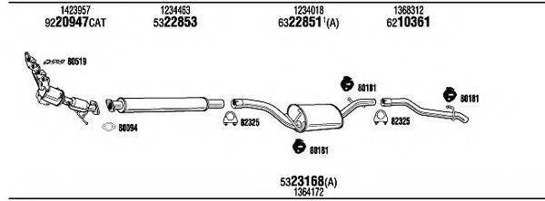 WALKER FOT17630 Система випуску ОГ