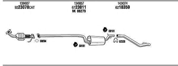 WALKER FOT18936 Система випуску ОГ