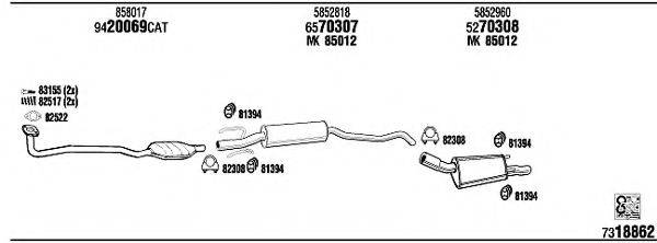 WALKER OP30151A Система випуску ОГ