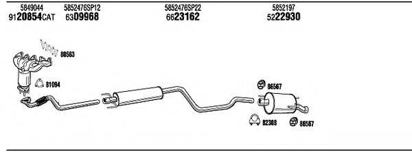 WALKER OPH16841 Система випуску ОГ