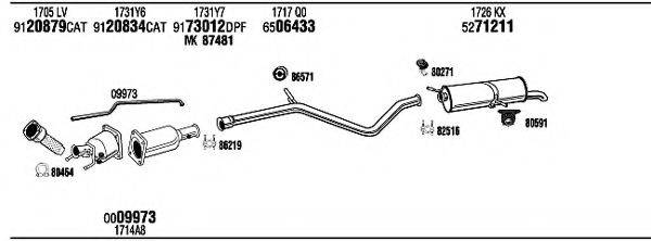 WALKER PEH15904B Система випуску ОГ