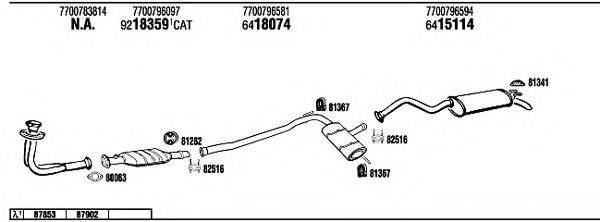 WALKER RE72148B Система випуску ОГ