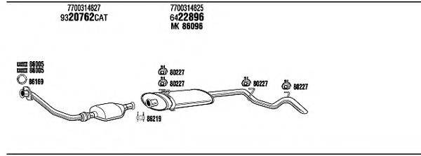 WALKER RE94131B Система випуску ОГ