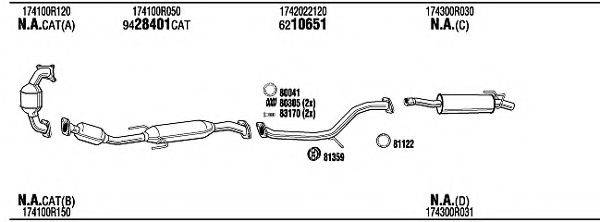 WALKER TOK22466 Система випуску ОГ