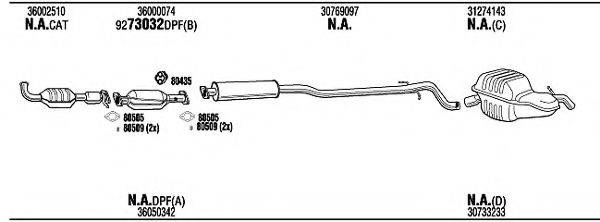 WALKER VOH24438B Система випуску ОГ