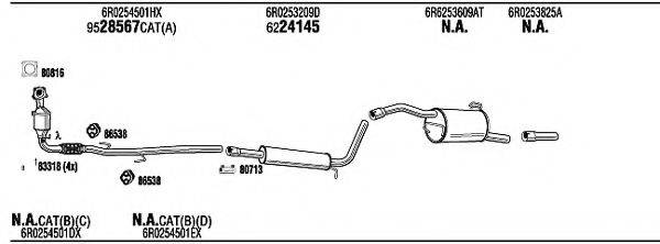 WALKER VWK32813A Система випуску ОГ