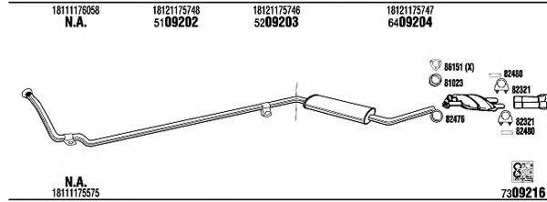 FONOS BW52522B Система випуску ОГ