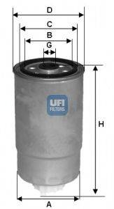 UFI 2438400 Паливний фільтр