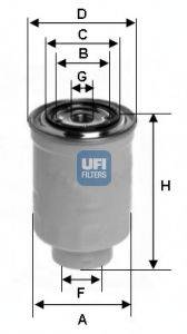 MAZDA RF01-13-850B Паливний фільтр