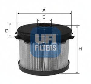 UFI 2668800 Паливний фільтр