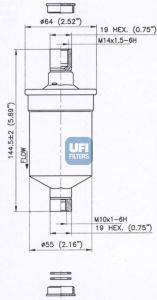 UFI 3166200 Паливний фільтр