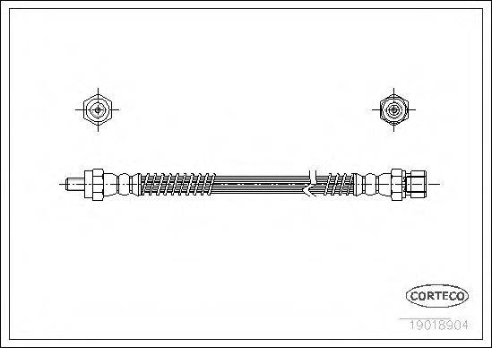 CORTECO 19018904 Гальмівний шланг