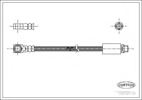CORTECO 19032175 Гальмівний шланг