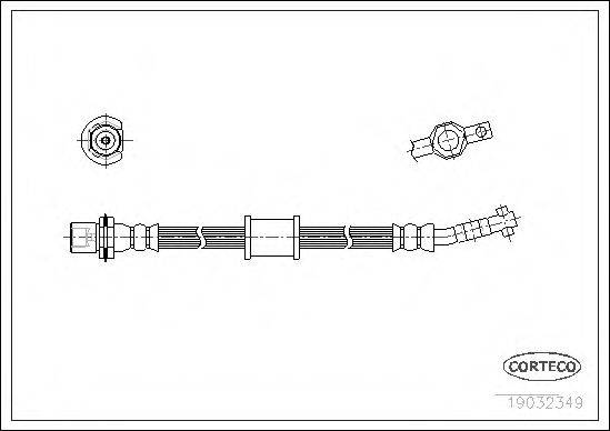 CORTECO 19032349 Гальмівний шланг