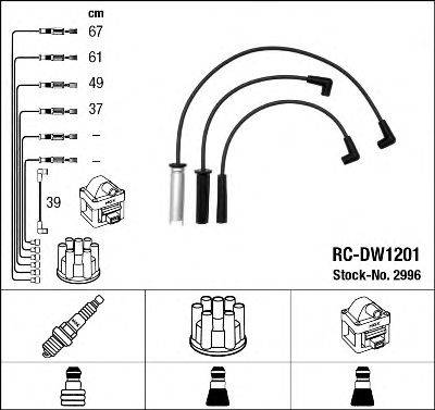 CADILLAC 92 060 980 Комплект дротів запалювання