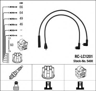 LANCIA 33705-80X51 Комплект дротів запалювання