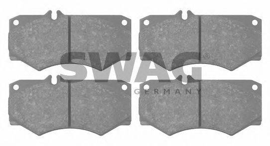 SWAG 20784 Комплект гальмівних колодок, дискове гальмо