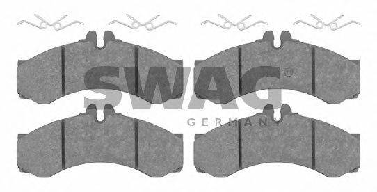 SWAG 29076 Комплект гальмівних колодок, дискове гальмо