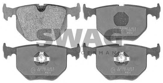 SWAG 20116028 Комплект гальмівних колодок, дискове гальмо