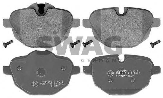 SWAG 20116029 Комплект гальмівних колодок, дискове гальмо